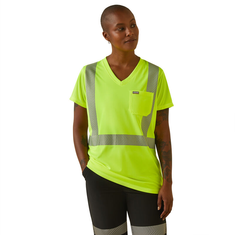 Women's Rebar Hi-Vis ANSI T-Shirt in Yellow