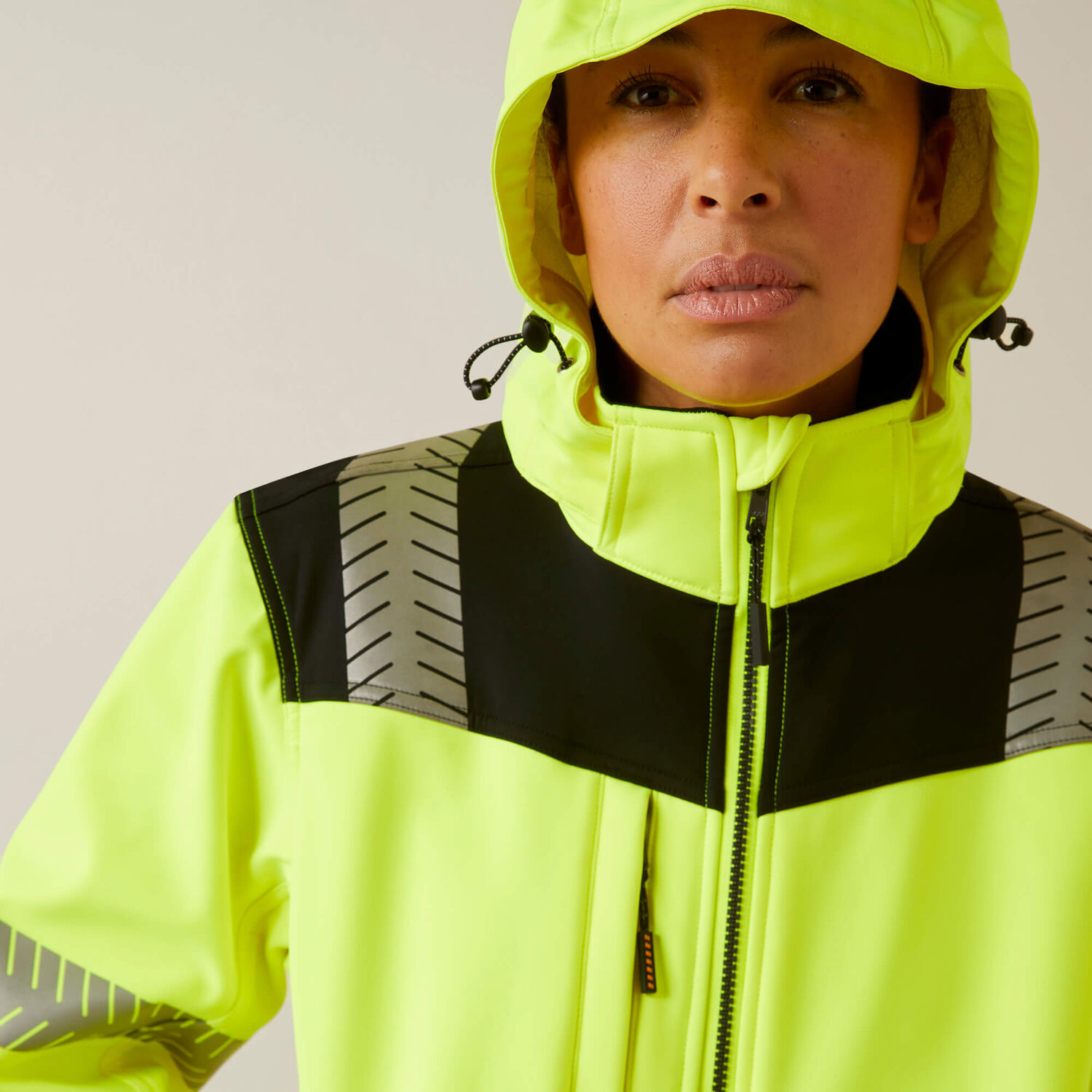 Ariat Women's Rebar Hi-Vis Softshell Jacket in Hi-Vis Yellow