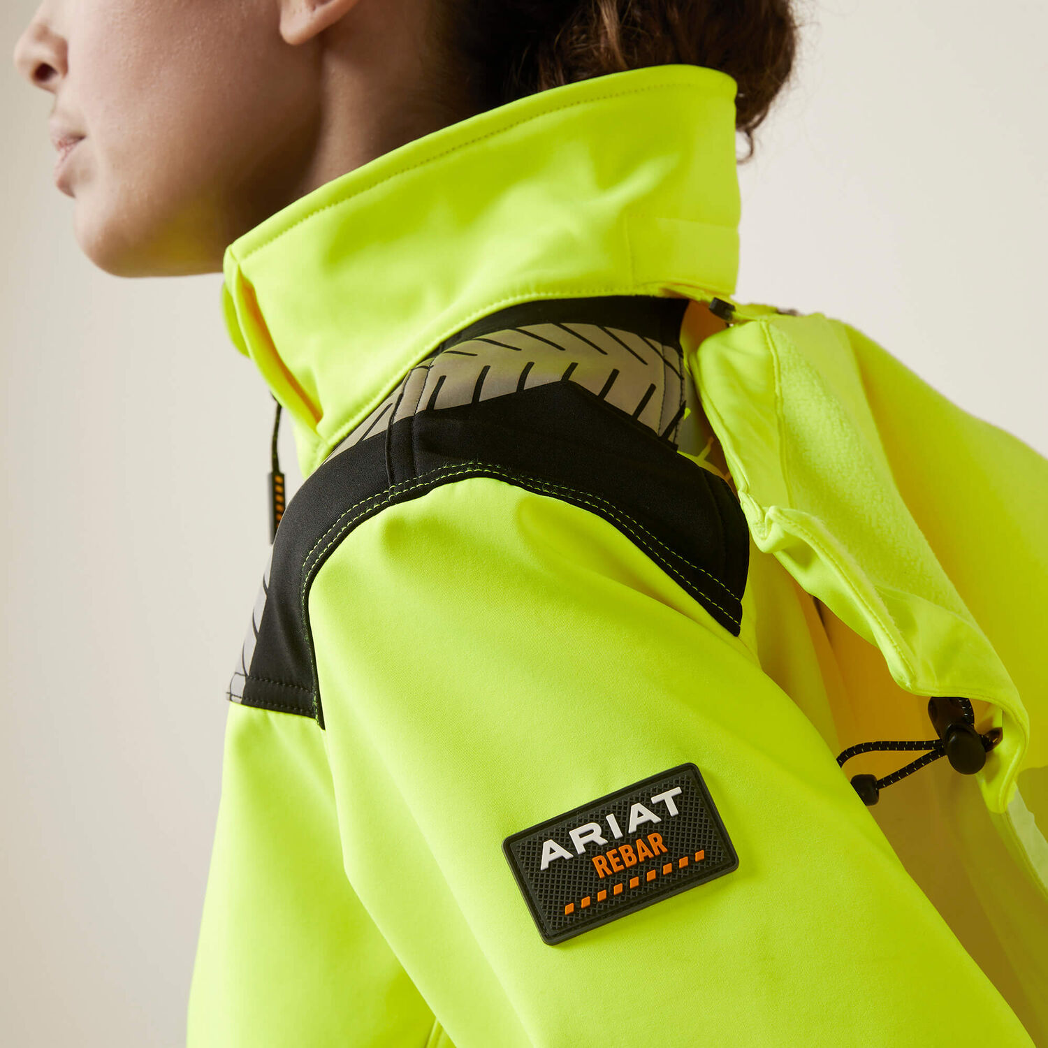 Ariat Women's Rebar Hi-Vis Softshell Jacket in Hi-Vis Yellow
