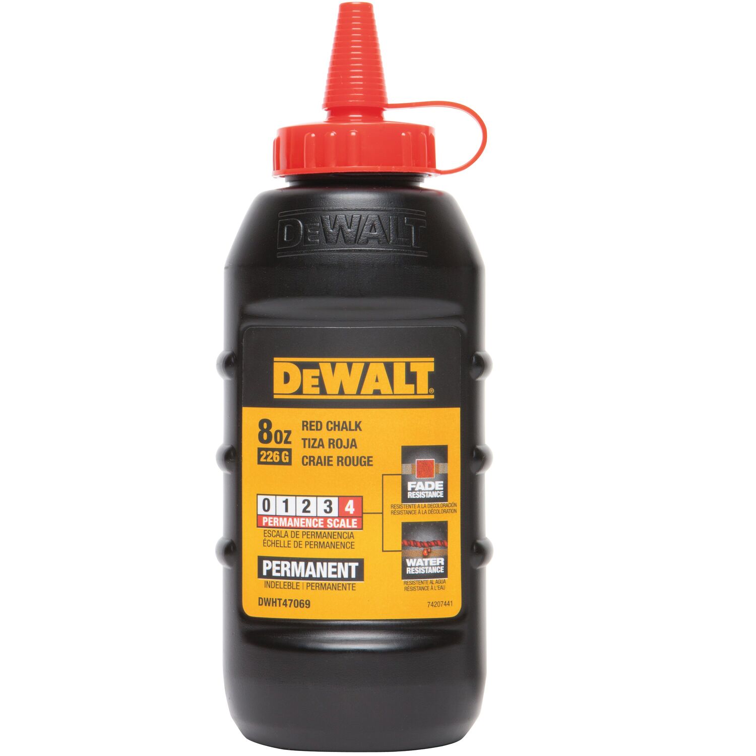 8 Oz Chalk - Red Permanent