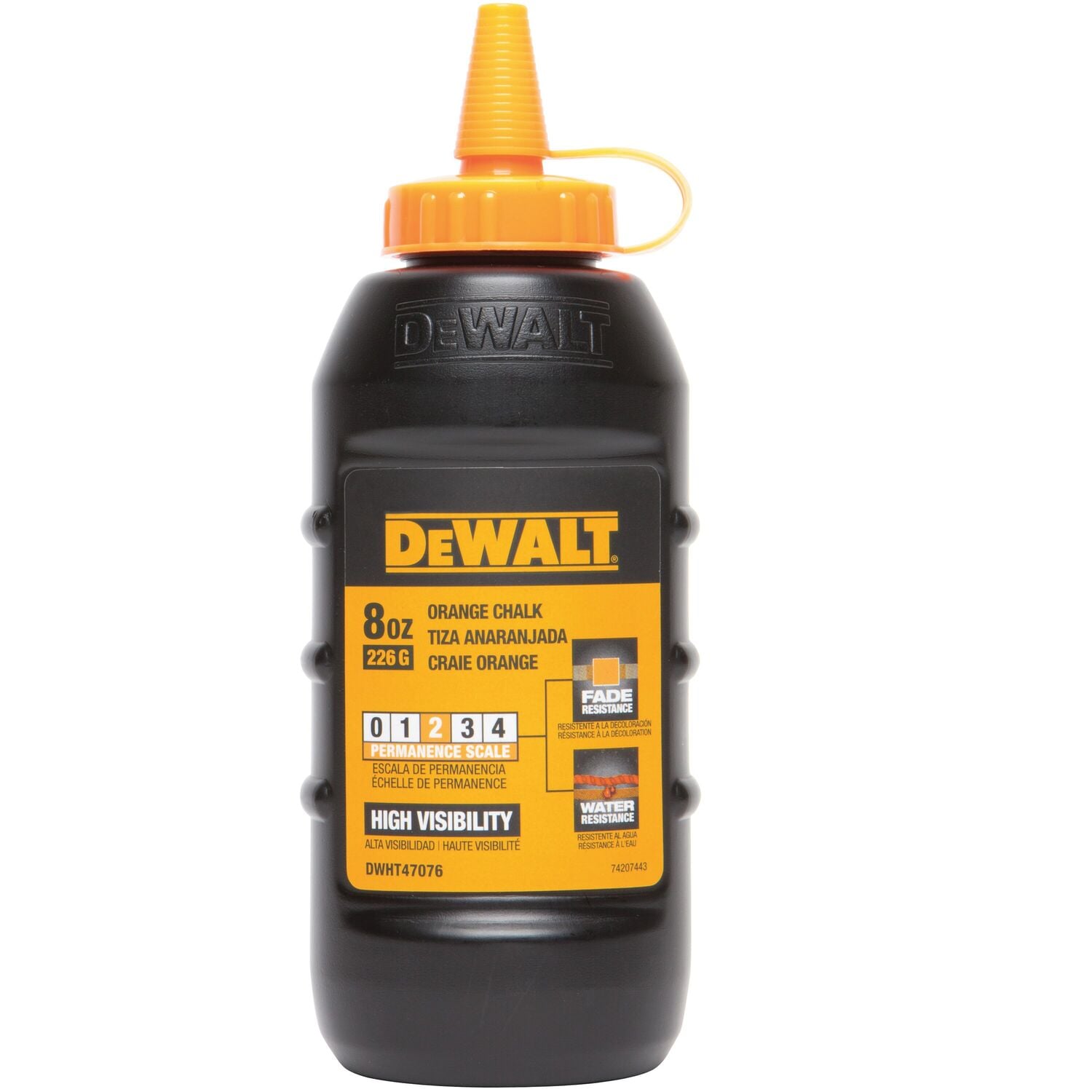 DEWALT Orange High Visibility Chalk, 8-Oz