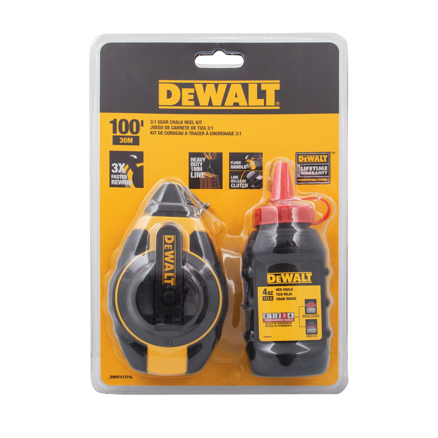 3:1 Chalk Reel With Red Chalk