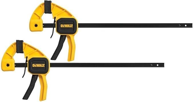 DeWalt Bar Clamp With Trigger, 12-In, 2-Pk
