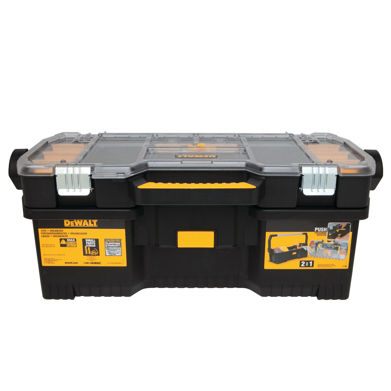 Dewalt Tote & Organizer Box With Dividers