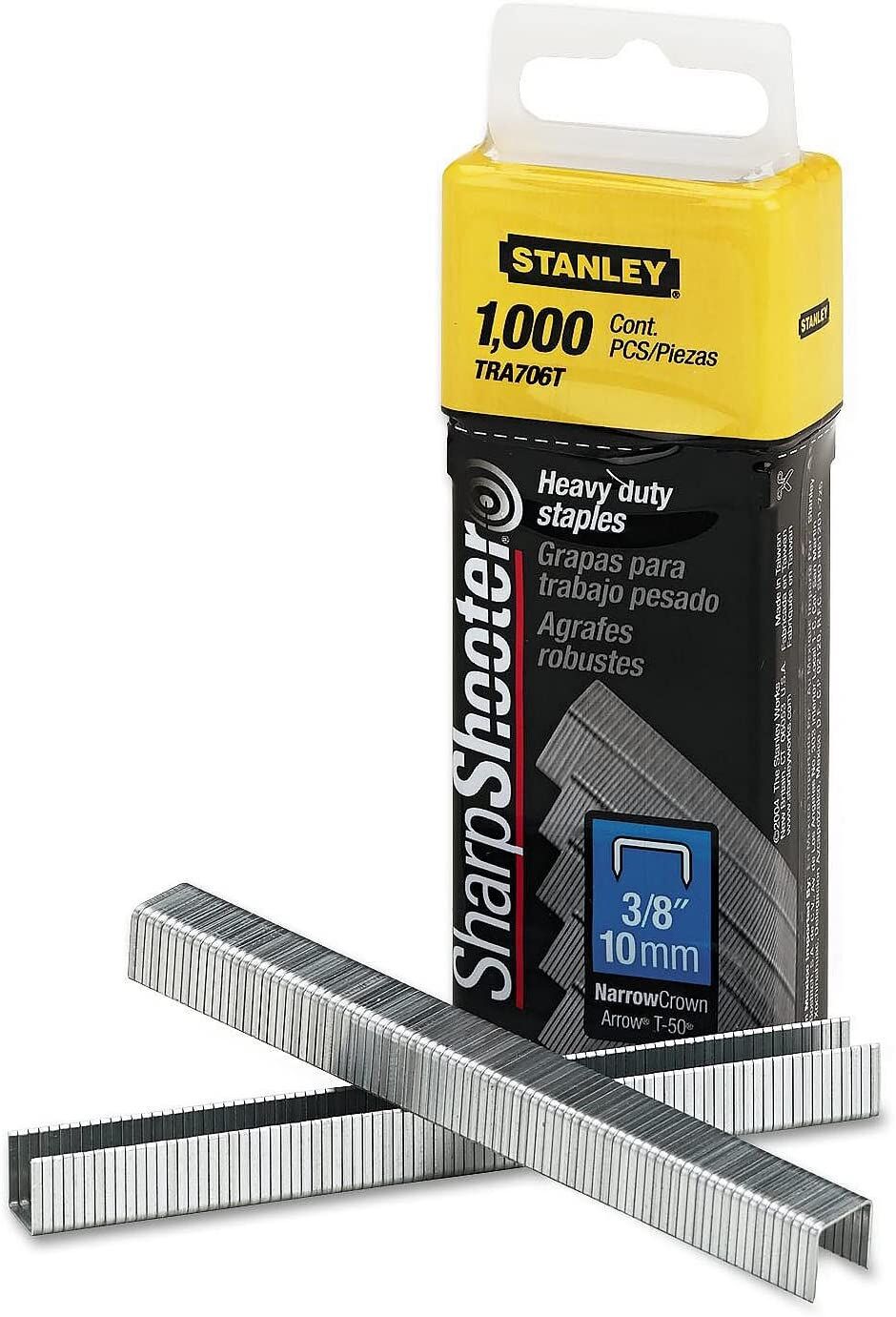 Stanley Sharpshooter Staples 3/8 Inch Leg Length, 1000/Box, Pack Of 2