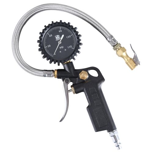 Bulldog Winch Co. Tire Inflator with 0-150PSI Dial Gauge