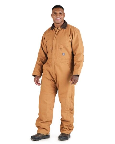 Men's Heritage Duck Insulated Coverall in Brown Duck