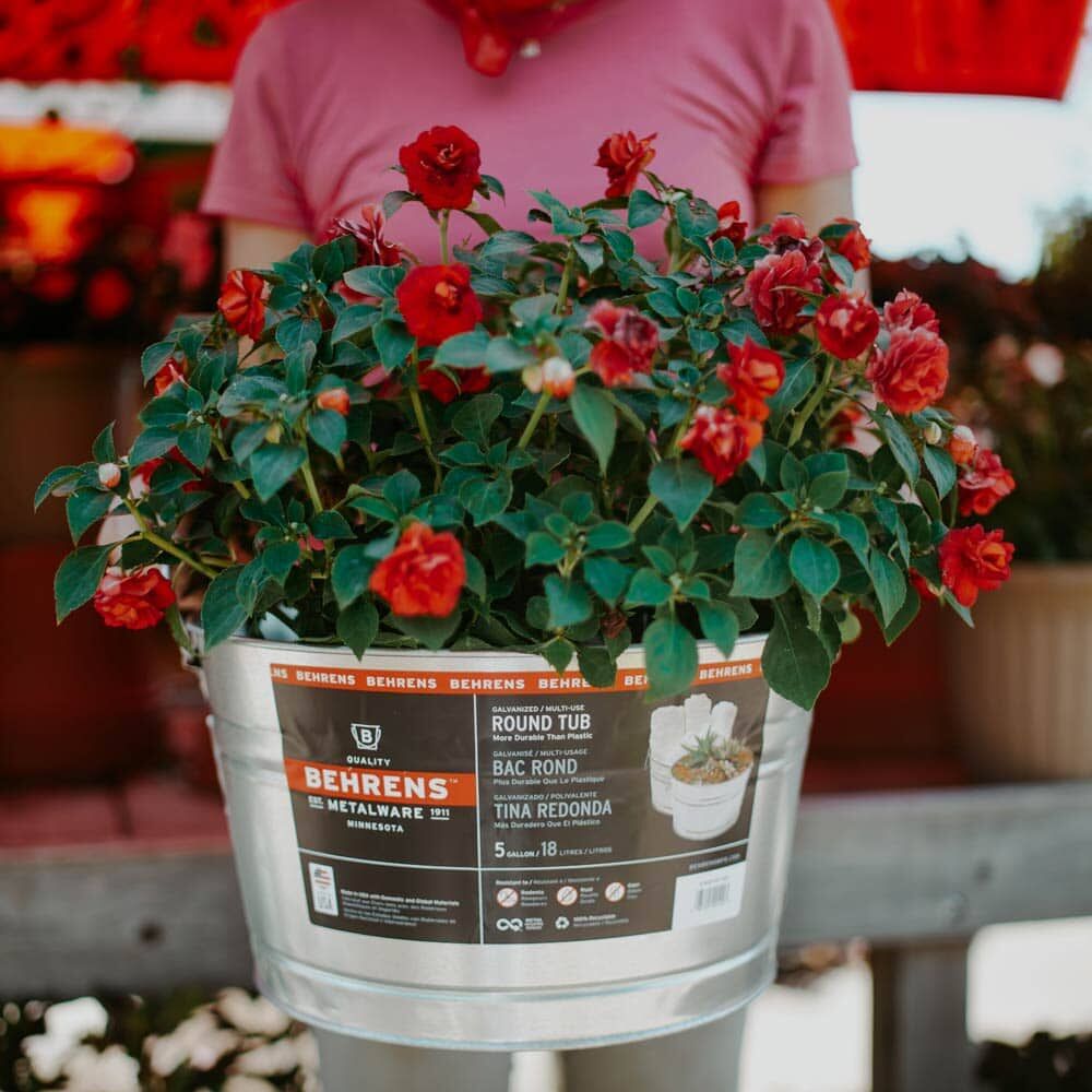 Behrens Galvanized Steel Round Tub, 11-Gal