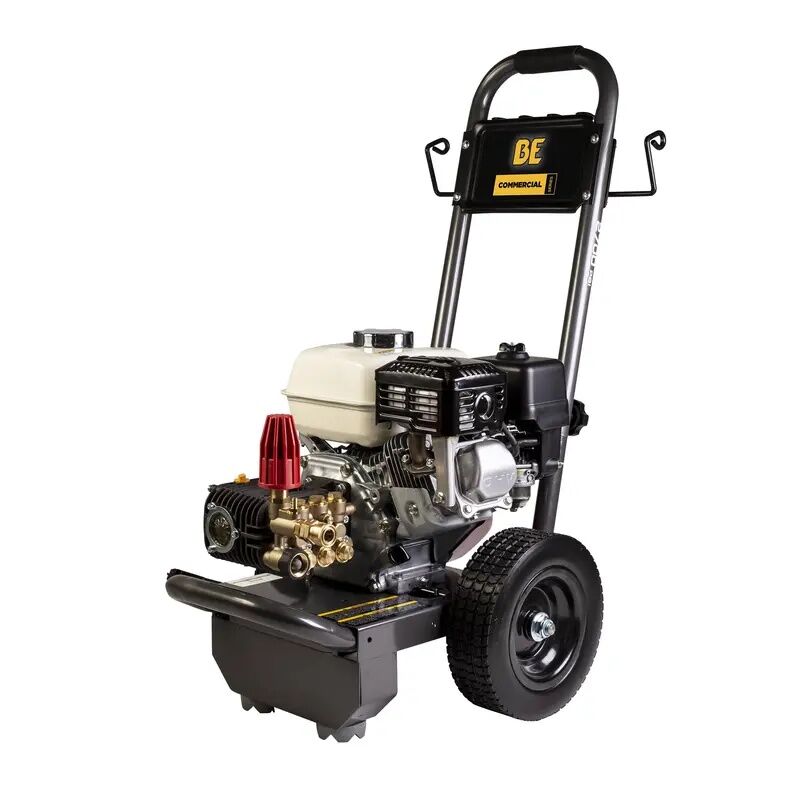 BE Power Equipment 2700 PSI Gas Pressure Washer With Honda GX200 Engine And Comet Triplex Pump