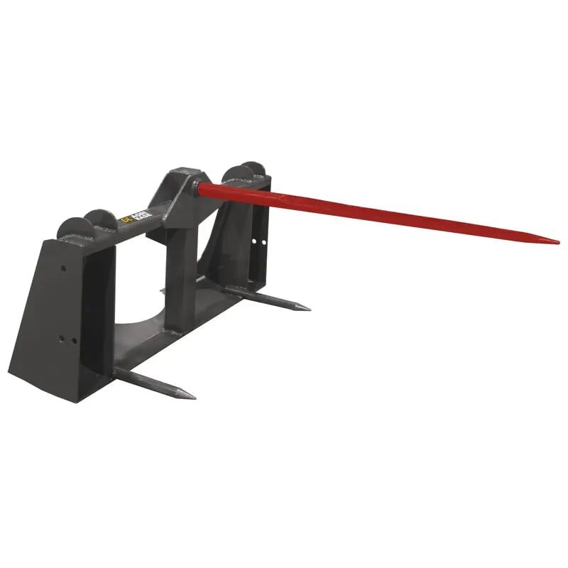 Braber Equipment Skid Steer Single Prong Bale Spear, 39-In