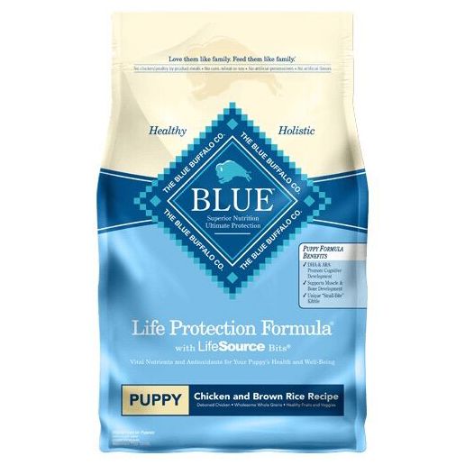 Blue Buffalo Life Protection Formula Chicken & Brown Rice Puppy Dry Dog Food, 15-Lb Bag