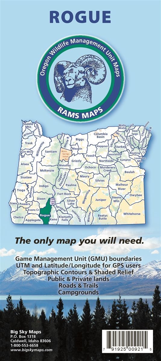 Big Sky Maps Rogue GMU Map