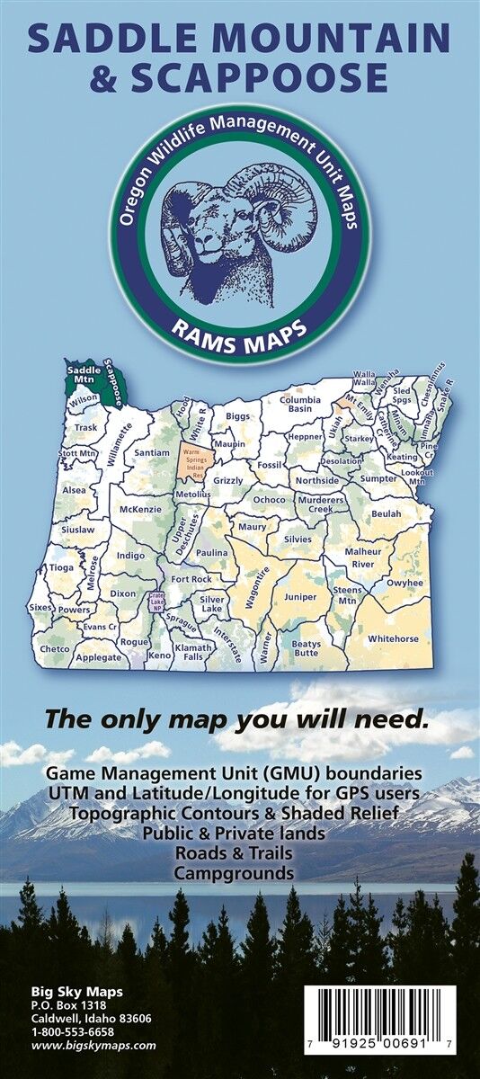 Rams Maps Saddle Mountain/Scappoose GMU Map
