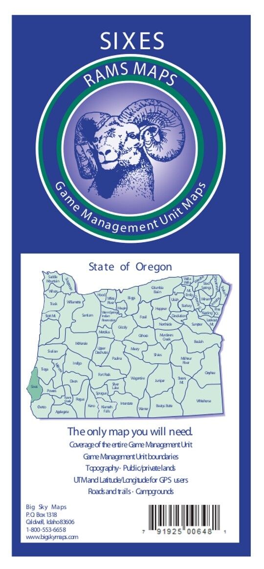 Rams Maps Oregon Sixes GMU Map