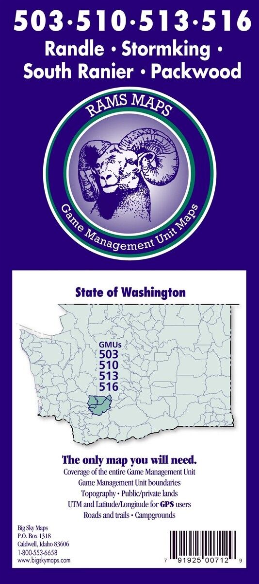 Rams Maps Randle / Storm King / South Ranier / Packwood GMU Map