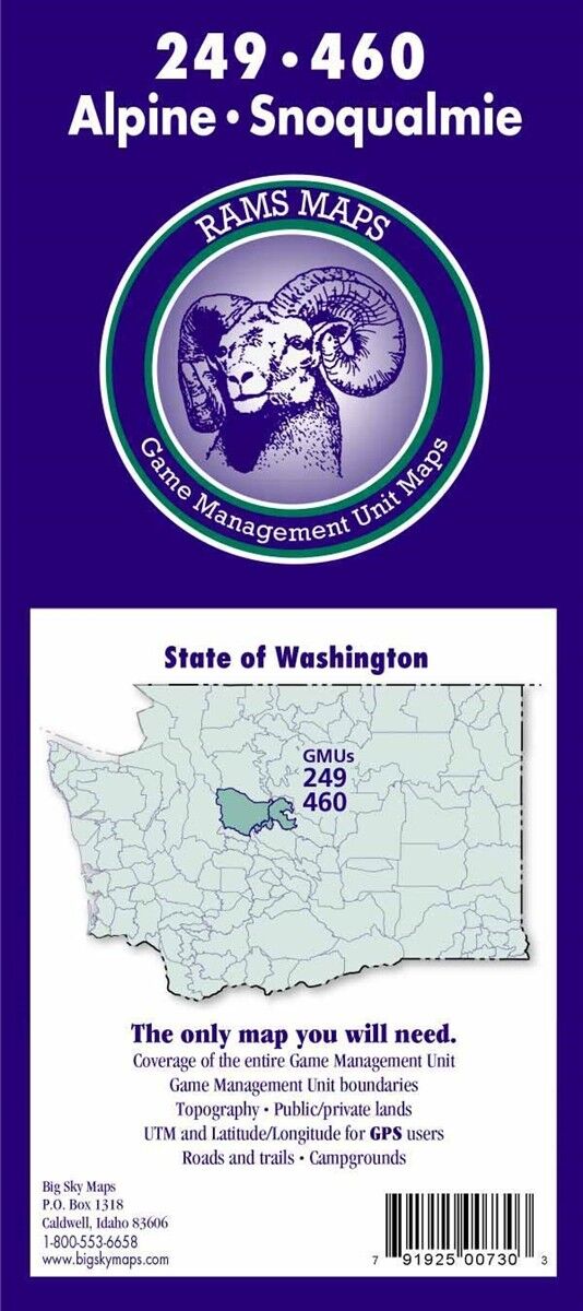 Rams Maps Alpine/Snoqualmie GMU Map