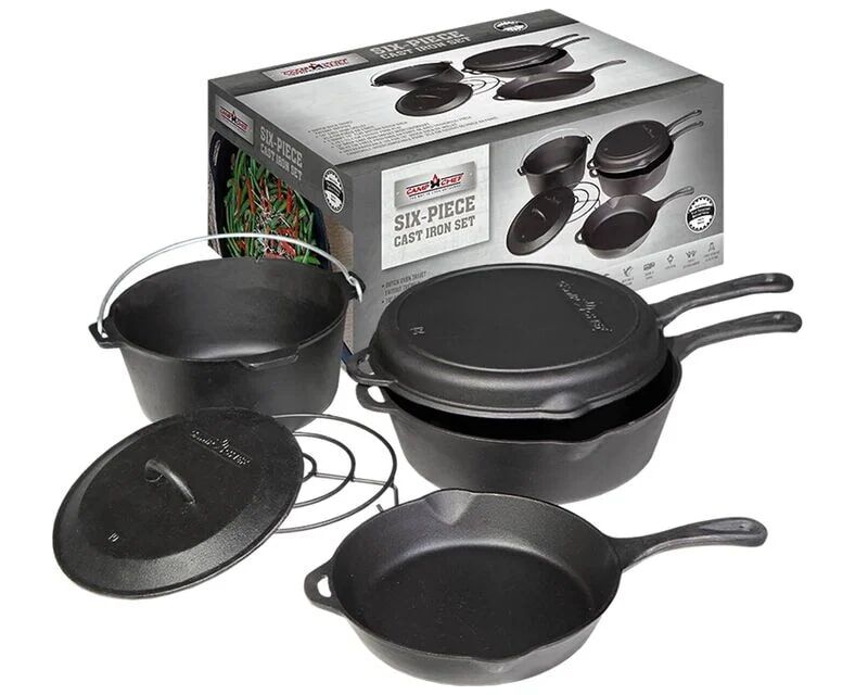 Camp Chef Cast Iron 6-Piece Set