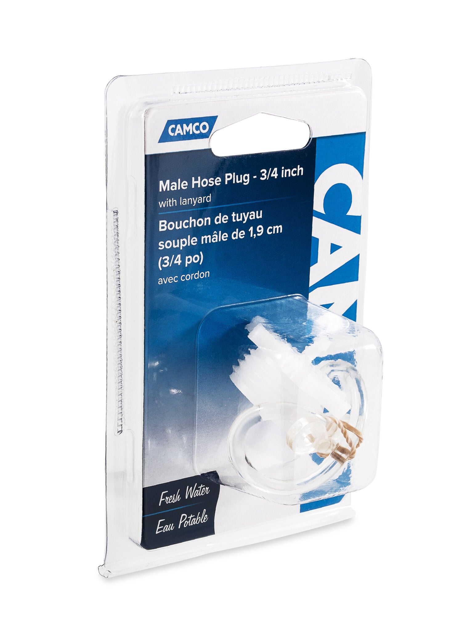 Male Hose Plug 3/4-In w/Lanyard