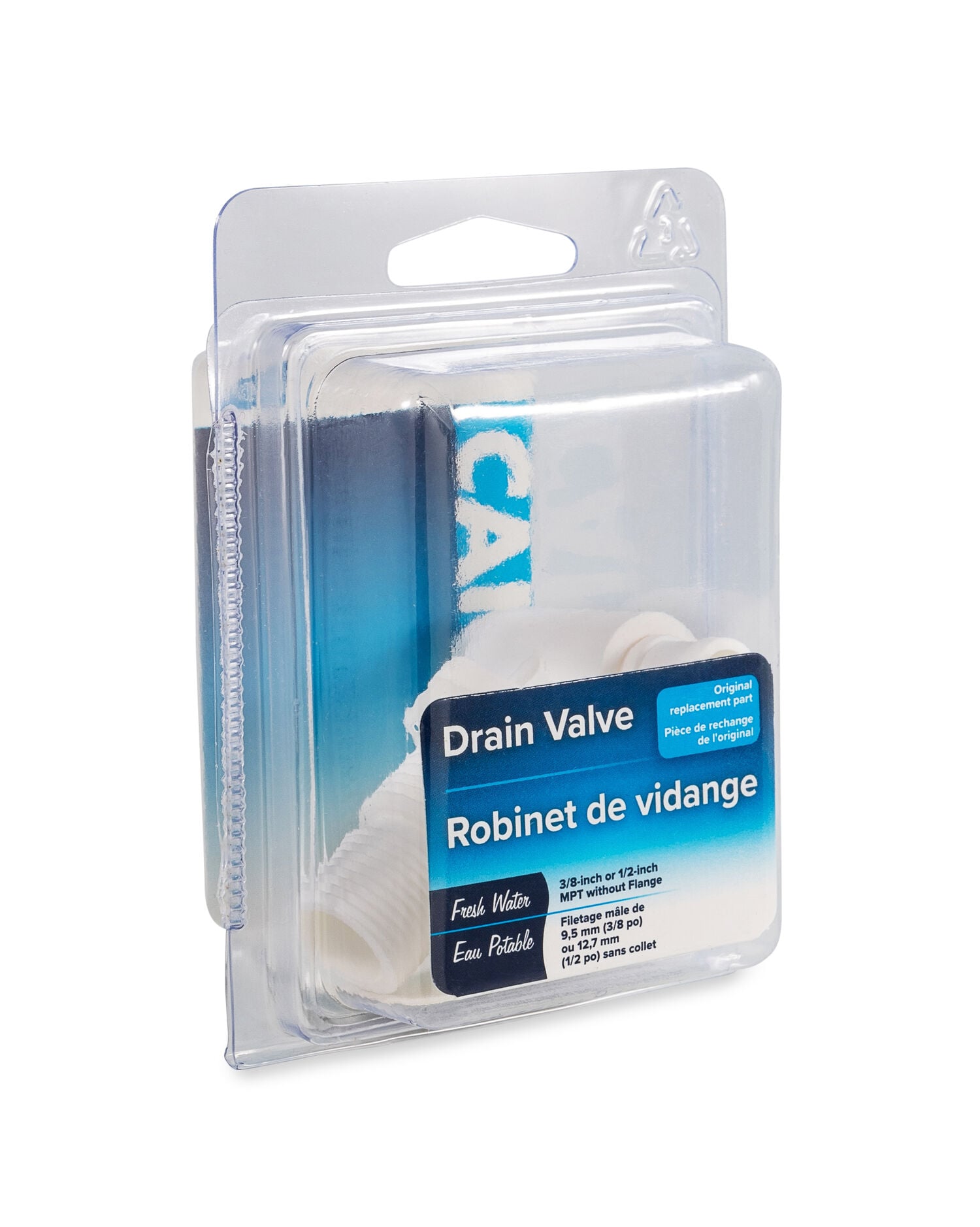 Drain Valve 3/8-In or 1/2-In MPT without Flange 