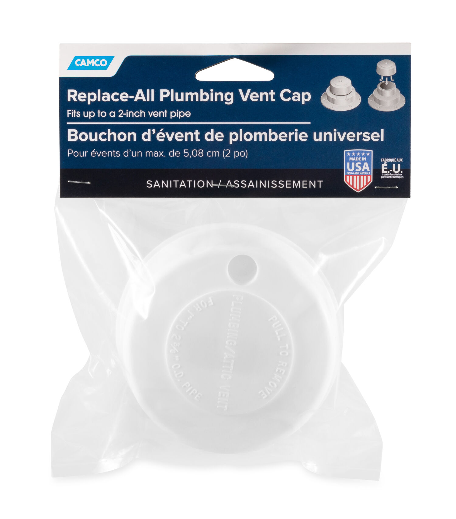 Replace All Plumbing Vent Cap Only Polar White 