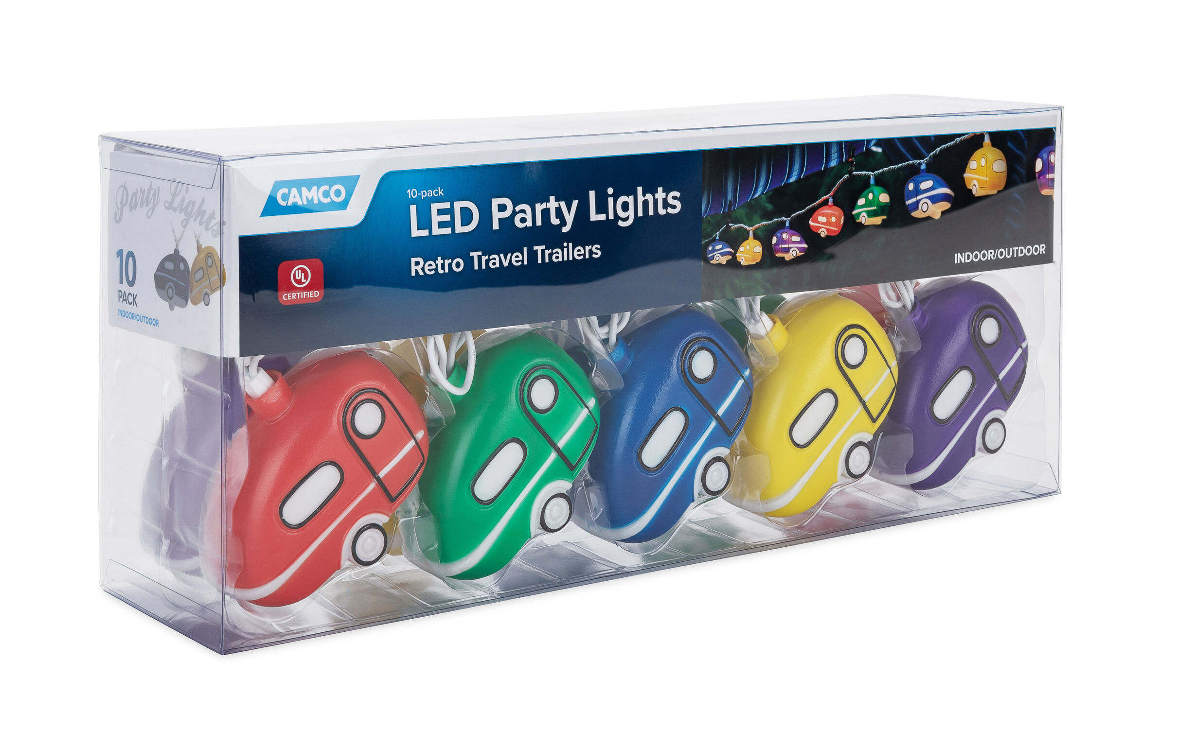 Retro Travel Trailer LED Party Lights