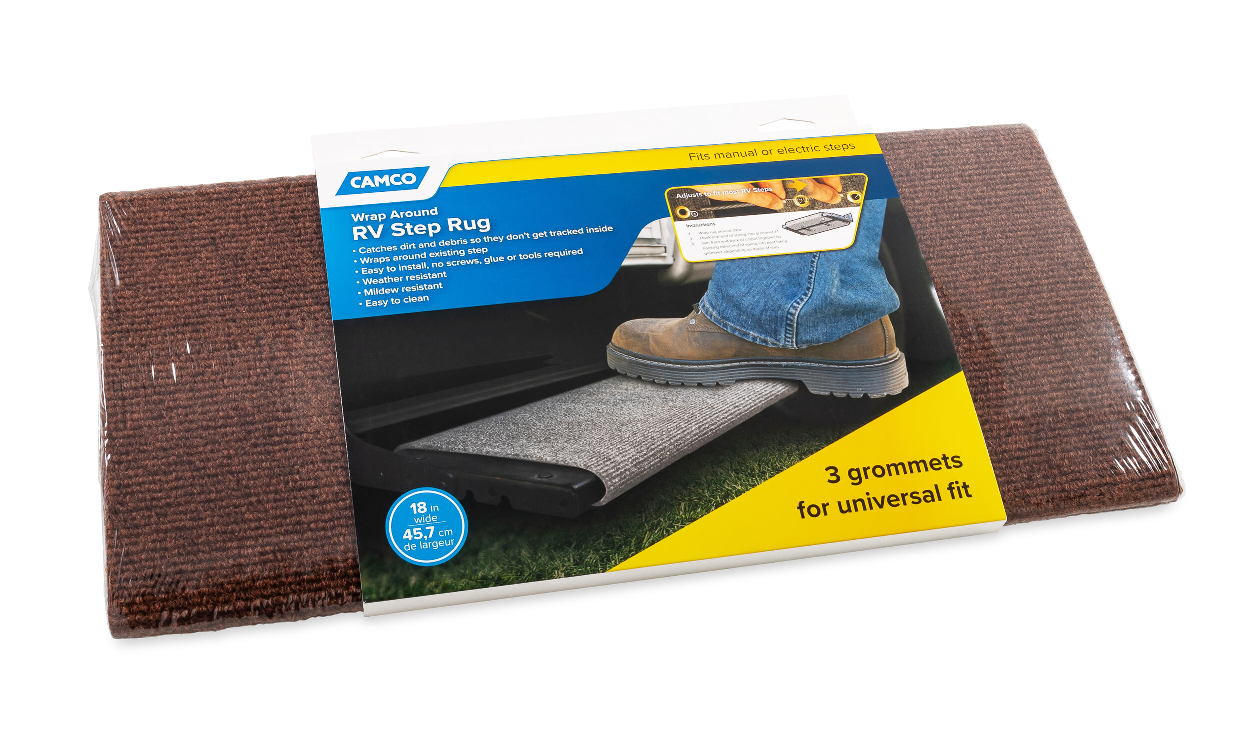 Step Rug, Regular Brown 