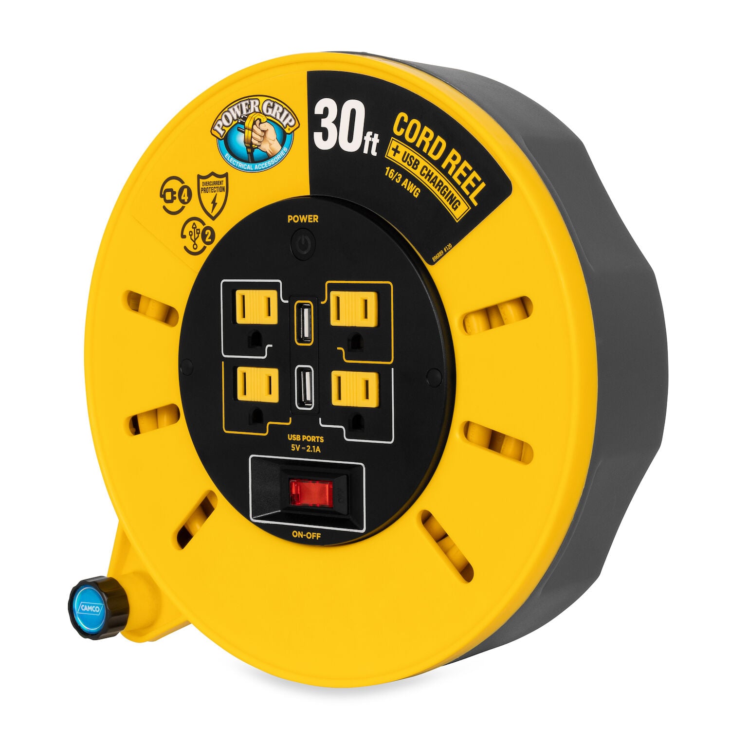 Extension Cord Reel, 30-Ft