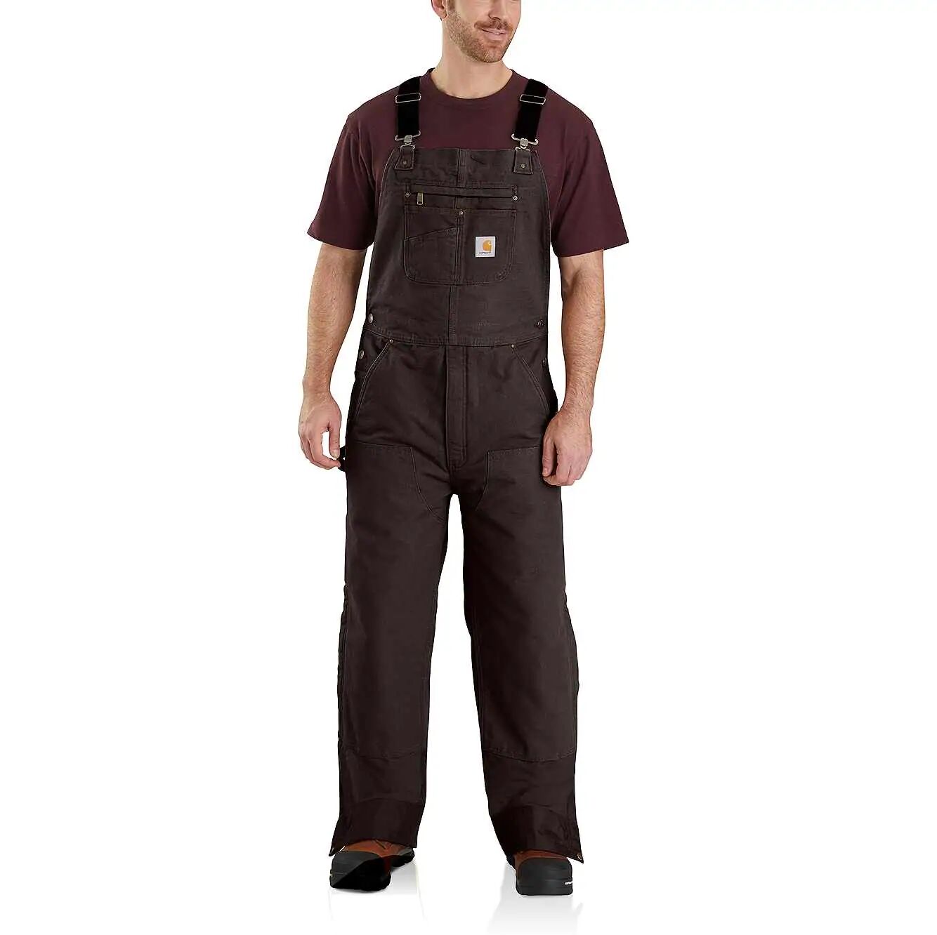 Carhartt Men's Loose Fit Duck Insulated Bib Overall