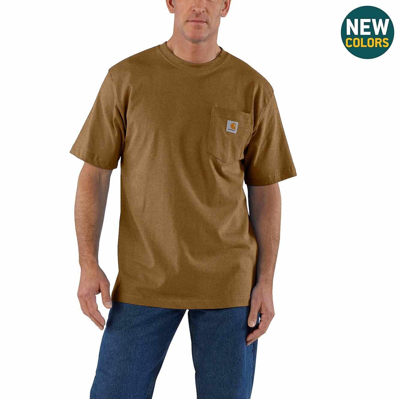Carhartt Men's Loose Fit Heavyweight Short-Sleeve Pocket T-Shirt