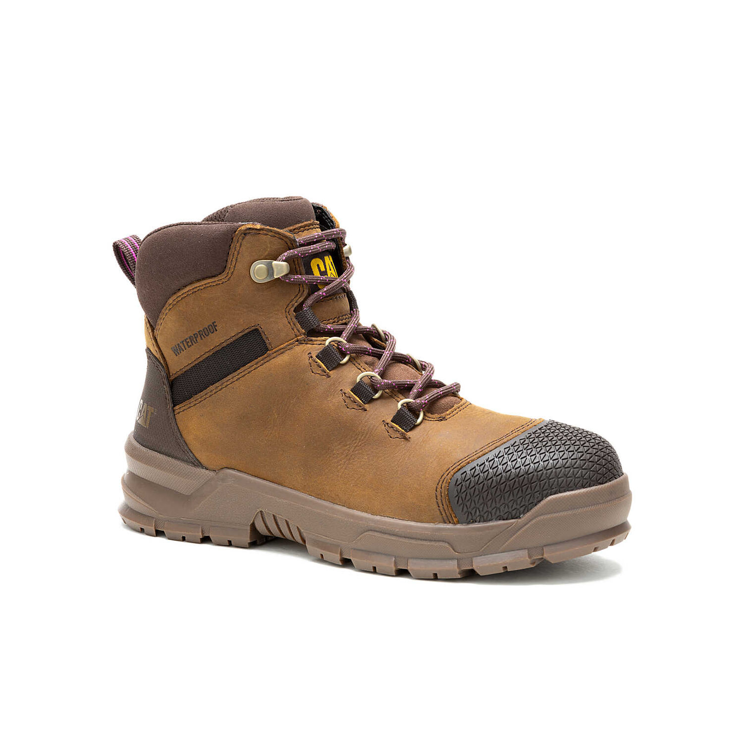 CAT Women's Accomplice X Waterproof Steel Toe Work Boot in Crisp