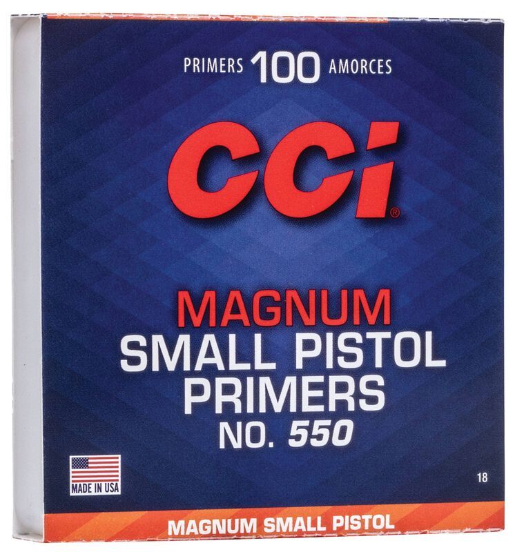 CCI Magnum Small Pistol Primer, 100-Ct