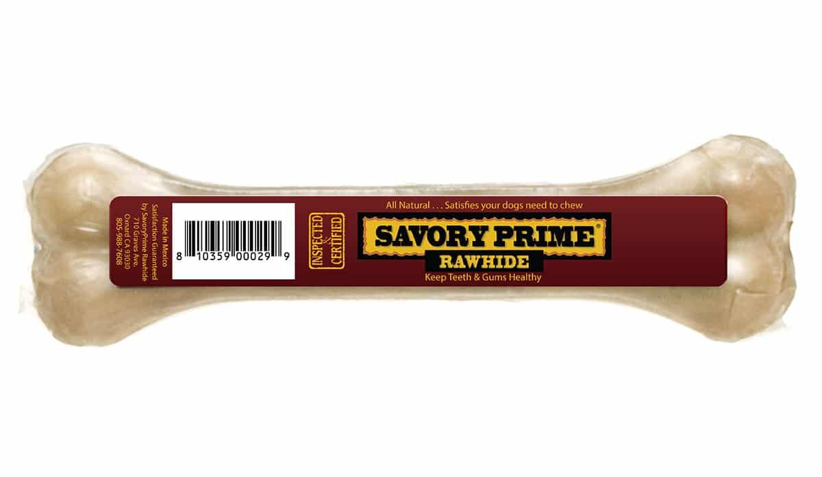 Savory Prime Pet Treats Pressed Natural Bone, 8.5-In