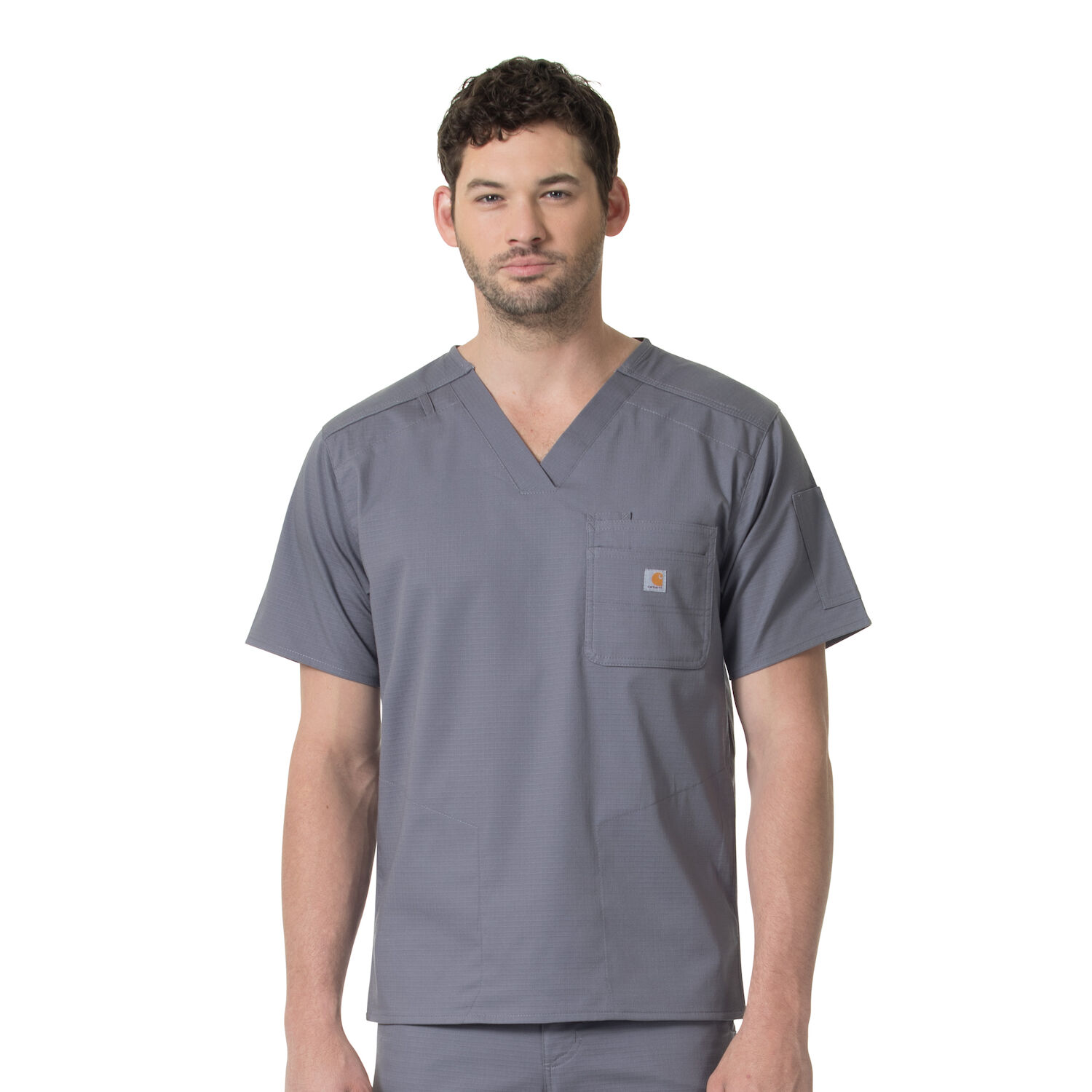 Slim Fit Six Pocket Scrub Top