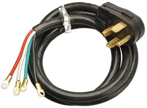 Master Electrician 10/4 SRDT Black Round Dryer Cord, 4-Ft