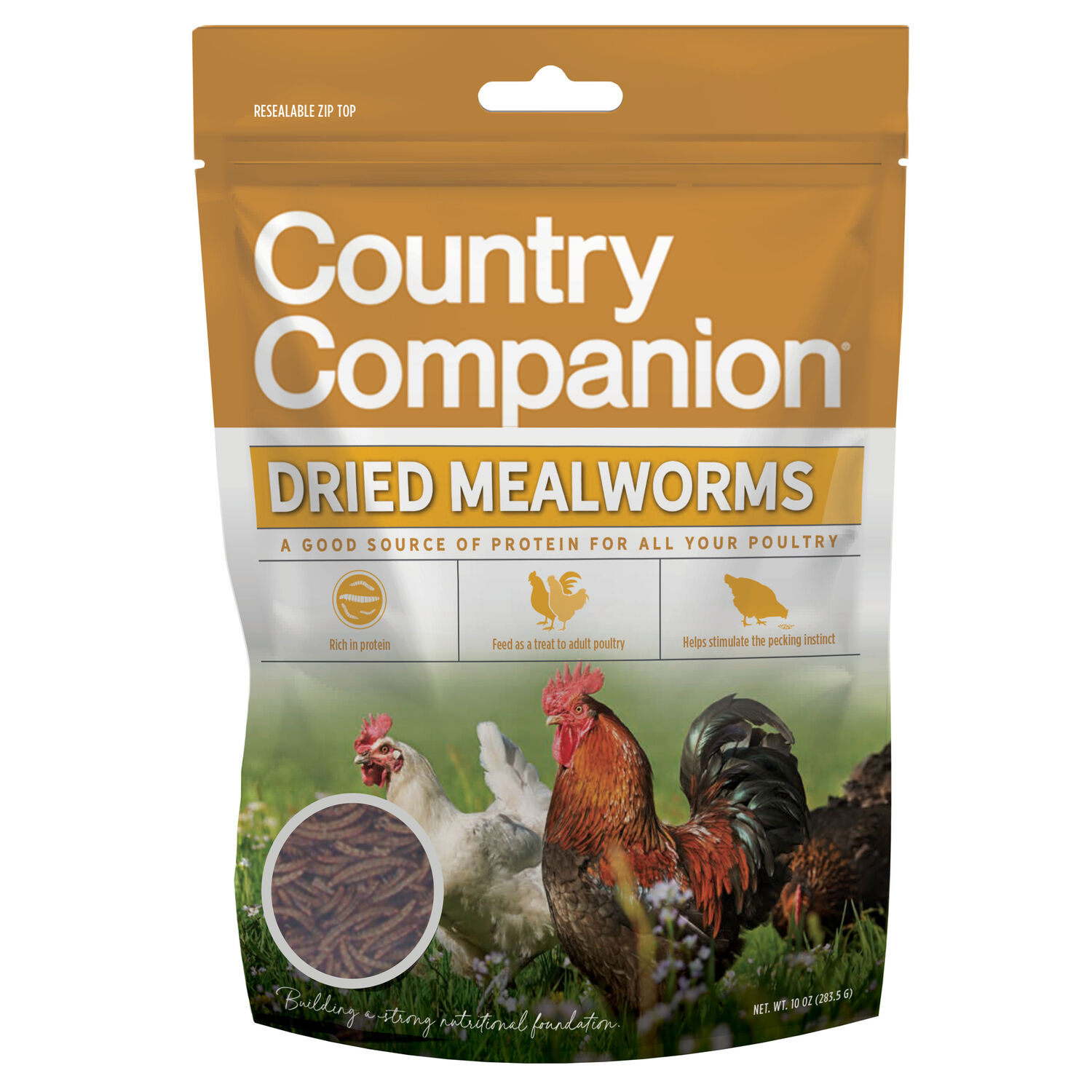 Country Companion Dried Mealworms, 10-Oz