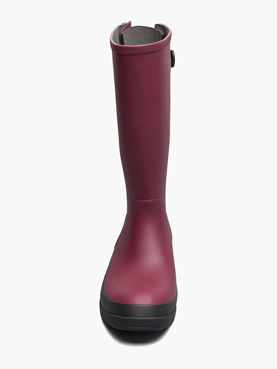 Bogs Women's Amanda II Tall Adjustable Calf Rain Boots in Cranberry
