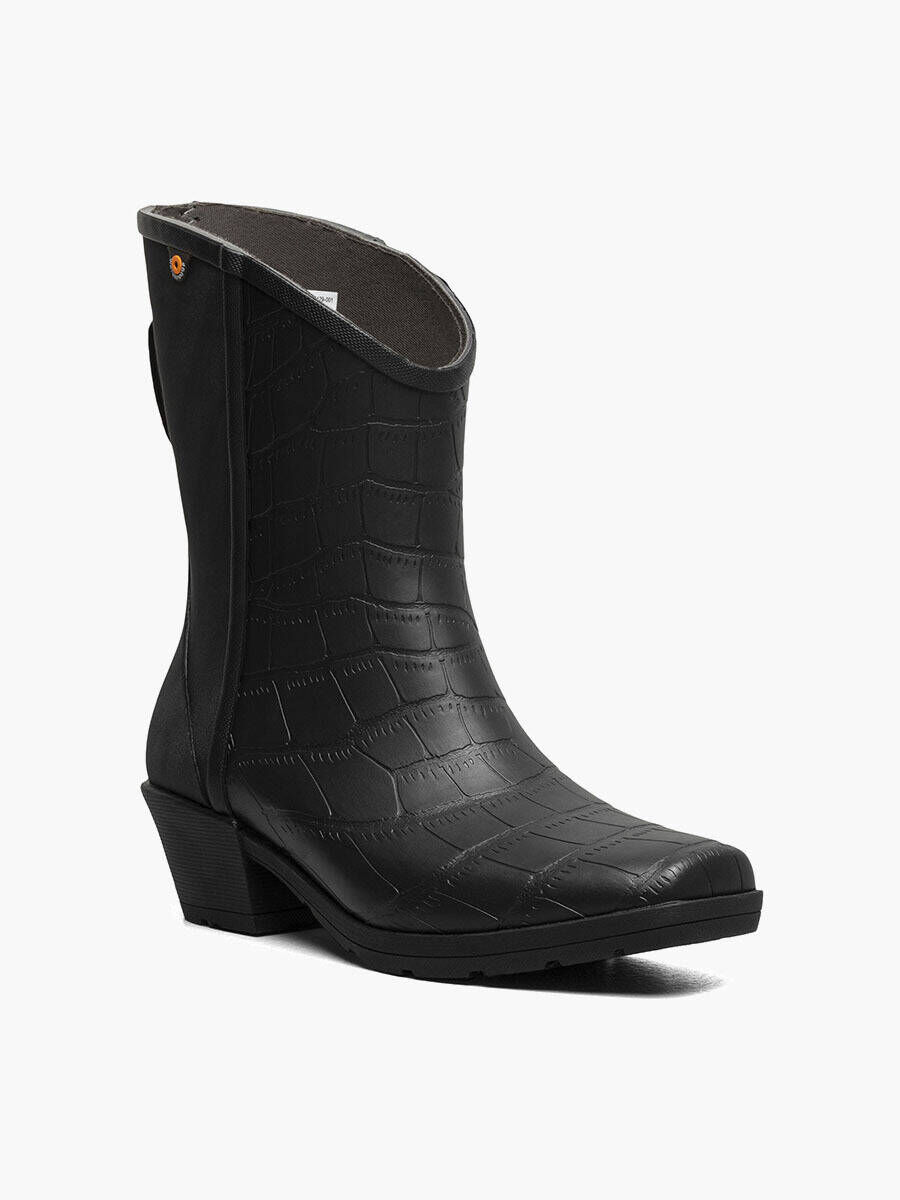 Bogs Women's Jolene Mid Rain Boots in Black