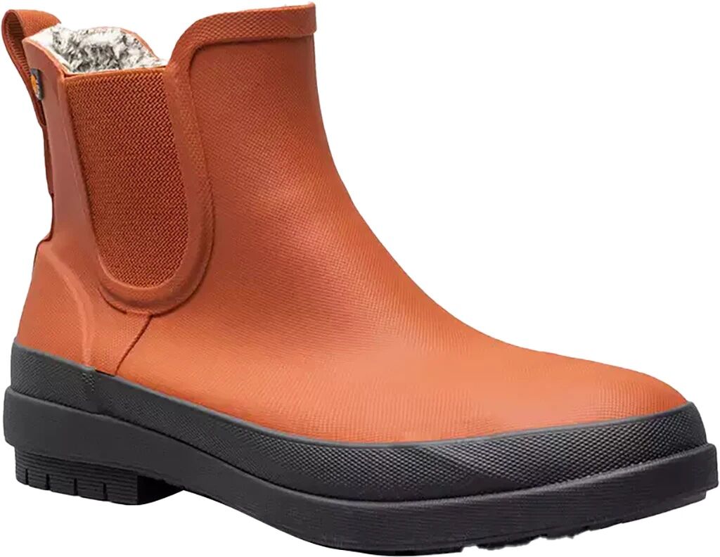Bogs Women's Amanda Chelsea II Waterproof Ankle Rain Boots in Orange Brule