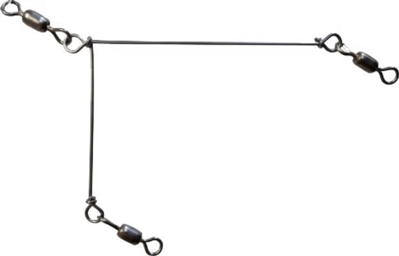 Oregon Tackle Black Salmon Spreaders With Swivels, 3-Pk