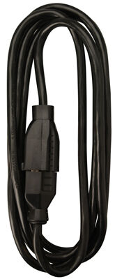Master Electrician Black Extension Cord, 15-Ft