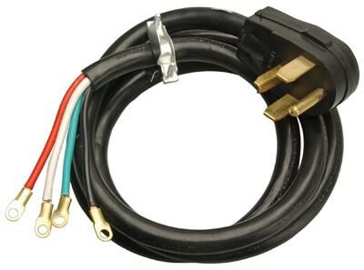 Master Electrician 09156Me 10/4 Srdt 30-Amp Dryer Power Supply Cord 6-Feet, Black