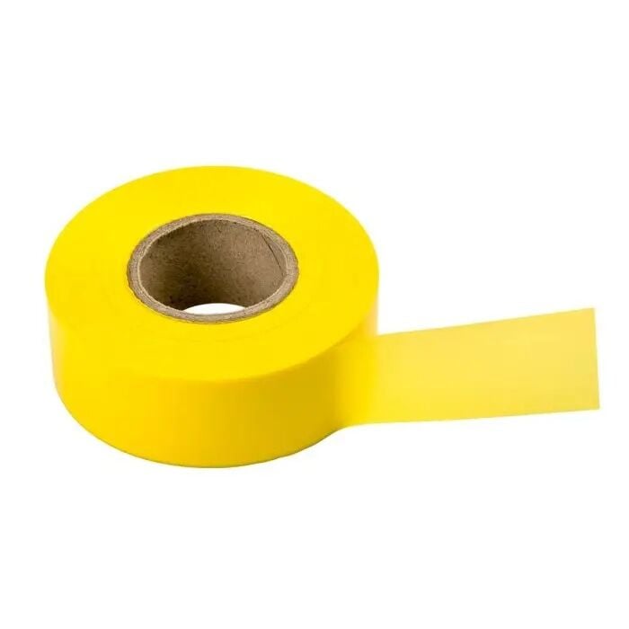 C.H. Hanson Yellow Flag Tape, 2-mil x 1 3/16-In x 300-Ft