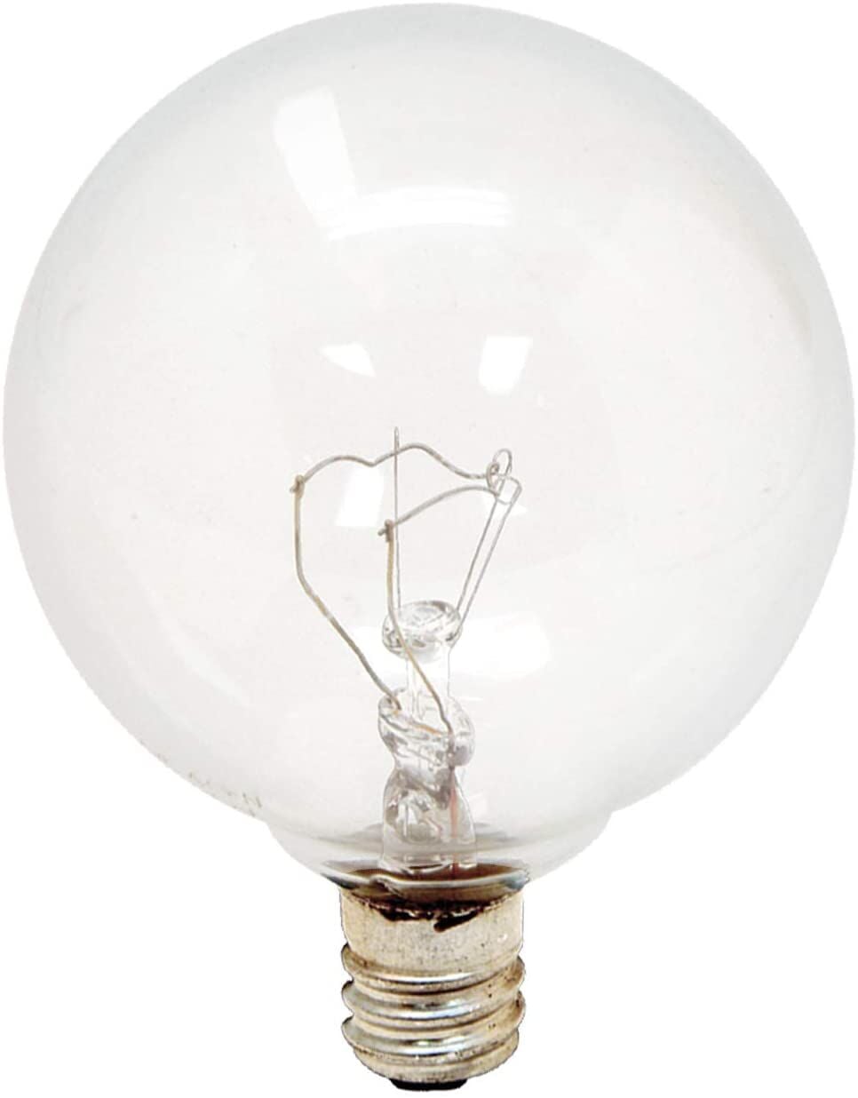 GE Crystal Clear 25 Watt G16.5 2-Pack