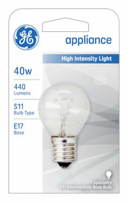 GE High Intensity Appliance 40W Light Bulb