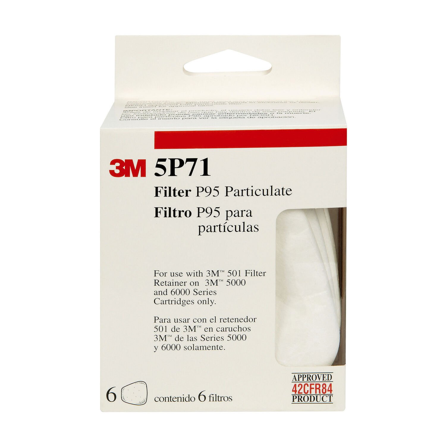 3M Particulate Filter, 6-Pk