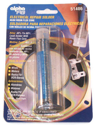 Alpha Fry Leaded Electrical Repair Solder, 0.9-Oz