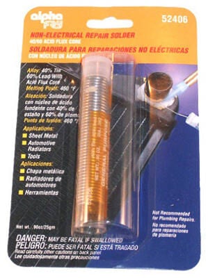 Leaded Non-Electrical Solder, 0.9-Oz, .062-Diameter