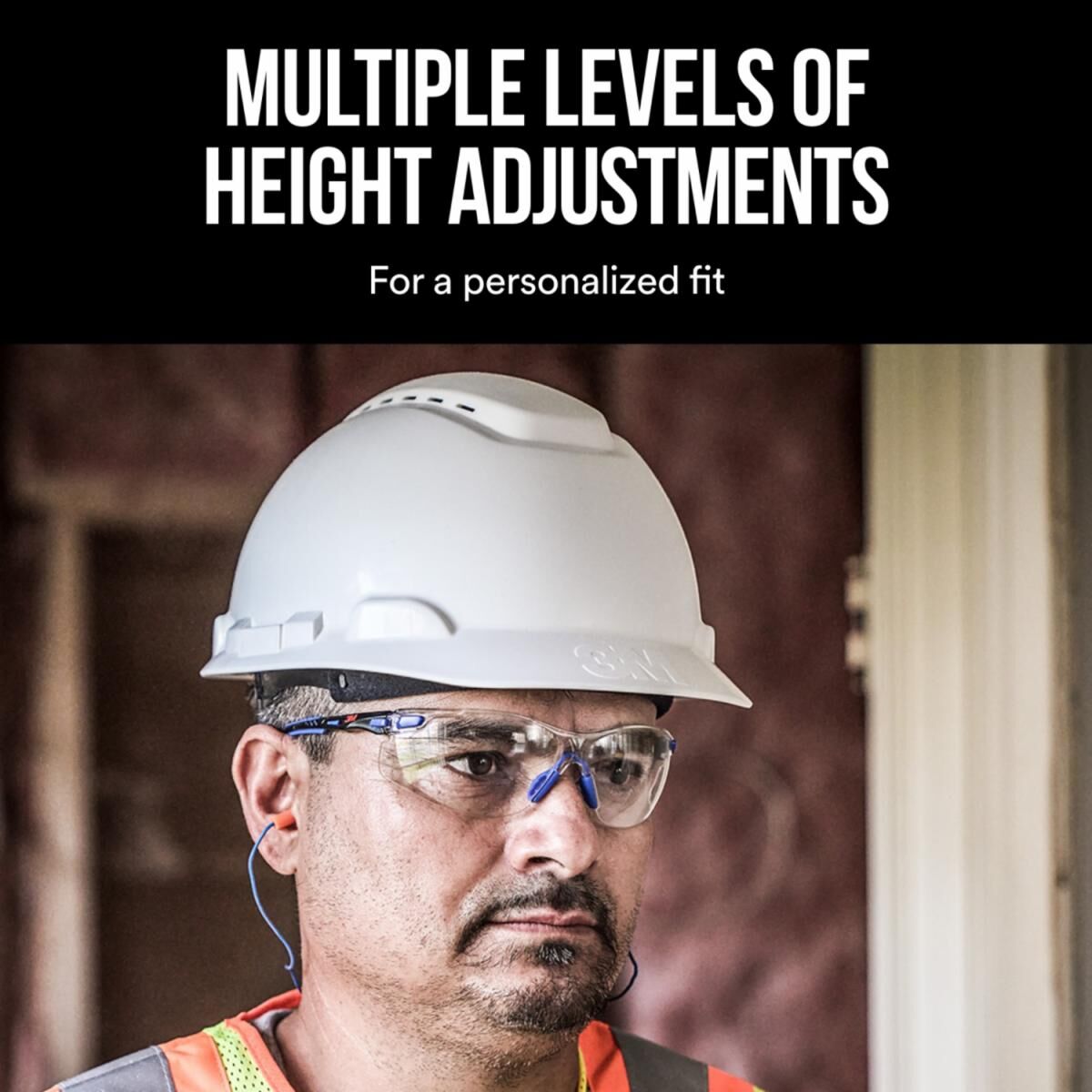 3M White Vented Cap Style Hard Hat With Pin-Lock Adjustment