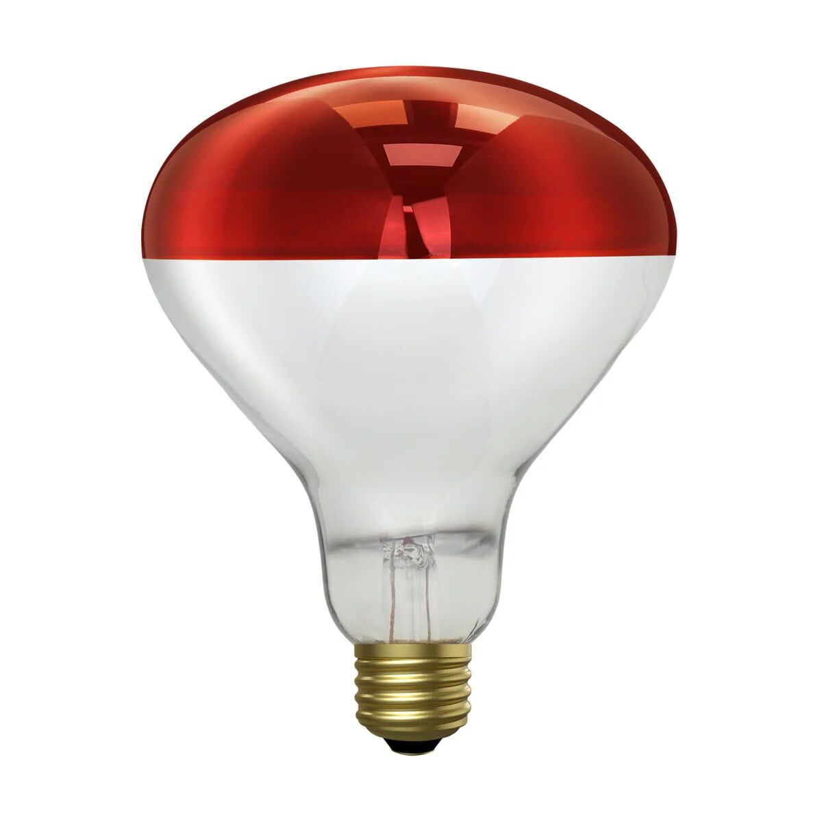 Feit Electric Red BR40 Dimmable Incandescent Heat Lamp Reflector, 250-W
