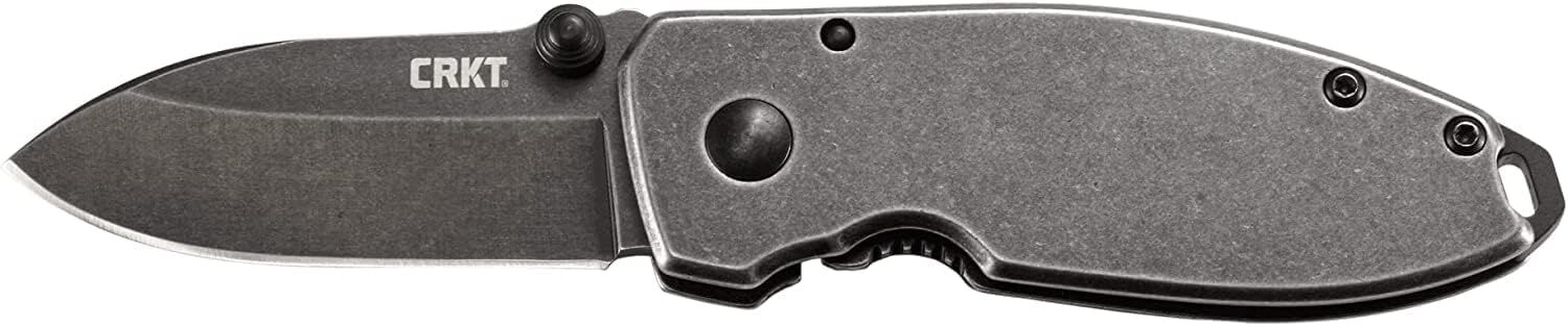CRKT Squid Black Stonewash Everyday Carry Folding Knife, 2.1-In
